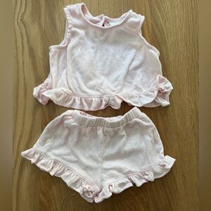 Bloomingdale’s pink ruffled set